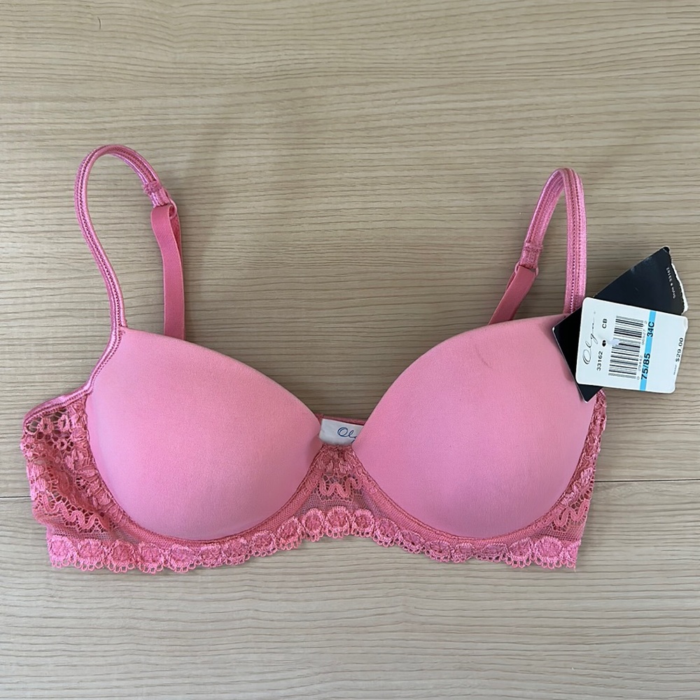 Olga Pink Lace Bra 34C